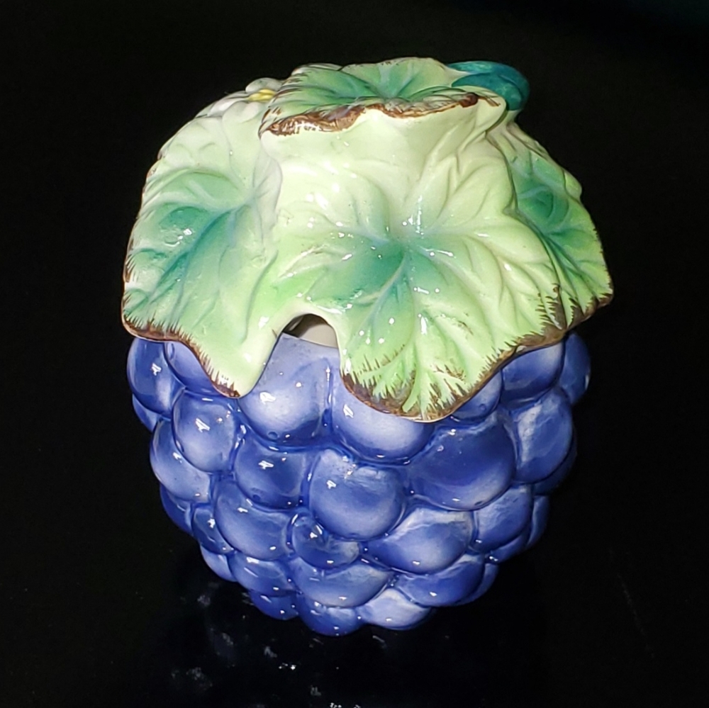 🍇 Vntg Indigo Jelly Jar 🍇